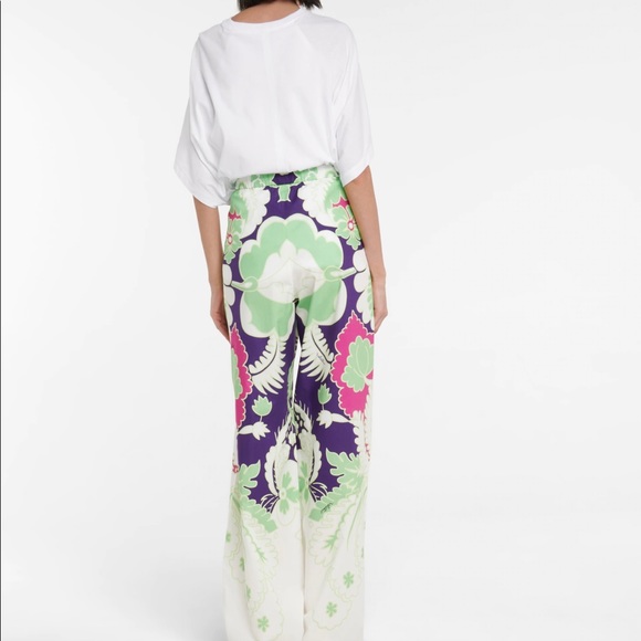 NWT $1,590 Valentino Garavani printed wide-leg trousers ,Size IT 42,US 6, ITALY - Picture 5 of 17